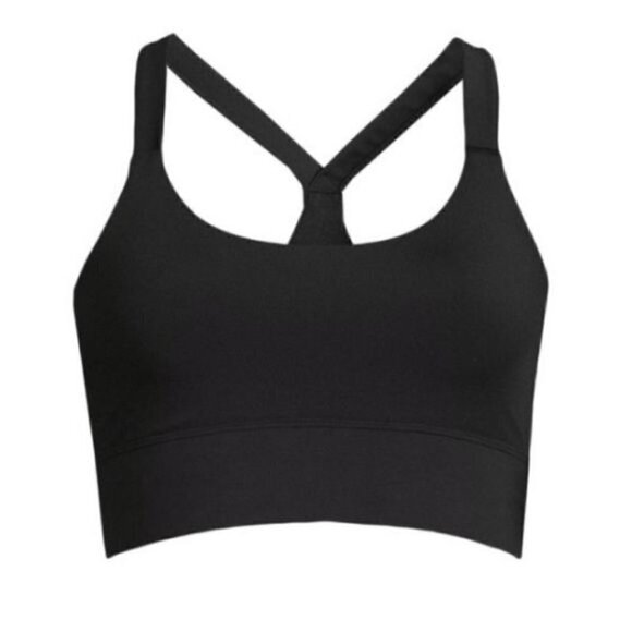 New Natori Impulse Racerback V Back Sports Bra Black Unpadded Athleisure XS - Picture 1 of 10